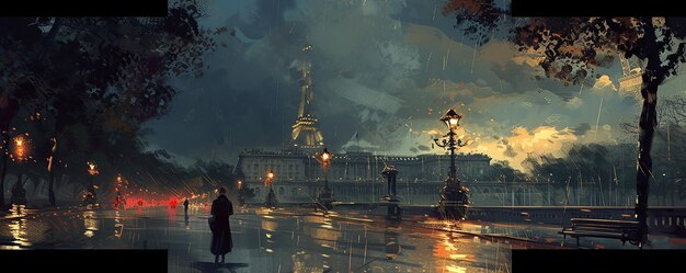 Ilustração Speed Painting Art por Ismail Inceoglu