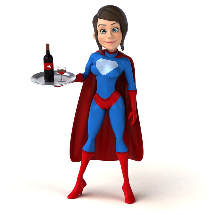 Foto ilustração super mulher