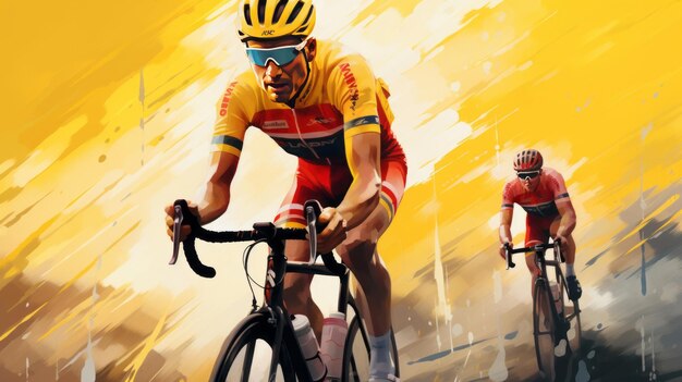 ilustração tour de france