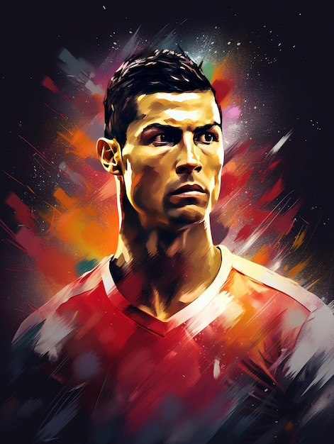 Foto ilustração vetorial de cristiano ronaldo