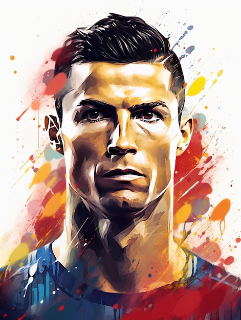 Ilustração vetorial de cristiano ronaldo