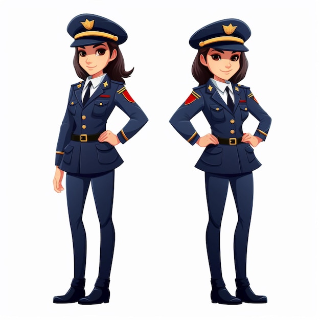 Ilustração vetorial de desenho animado 2D uniforme em fundo branco