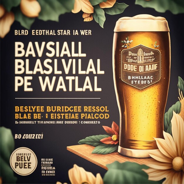 Foto ilustração vetorial de design de festivais de cerveja