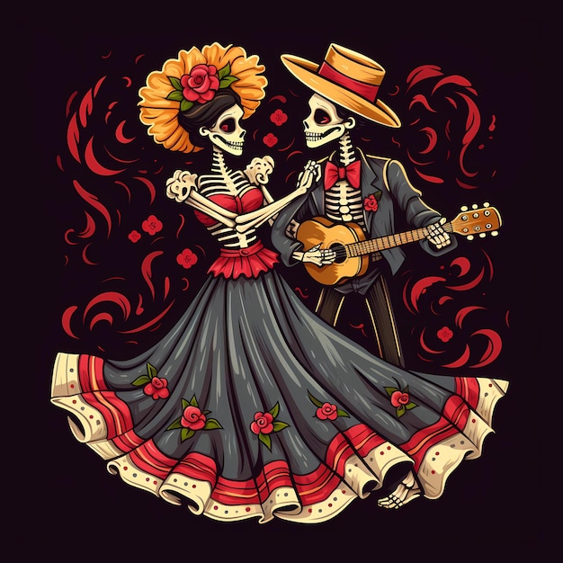 Ilustração vetorial de Dia De Los Muertos