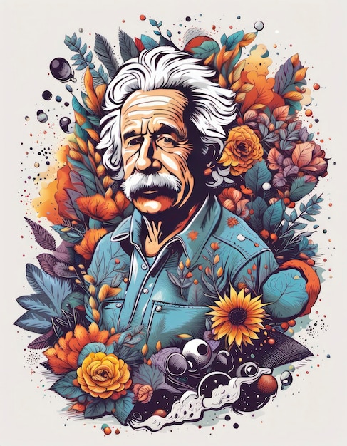 Ilustração vetorial de Einstein