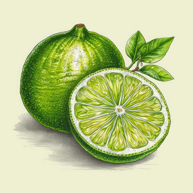 Foto ilustração vetorial de fruta limão para camiseta