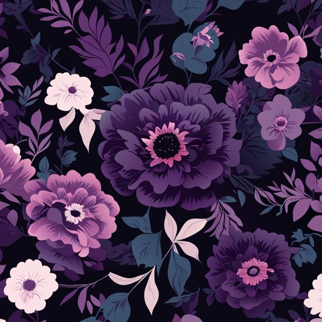 Foto ilustração vetorial de fundo floral de aquarela monocromática