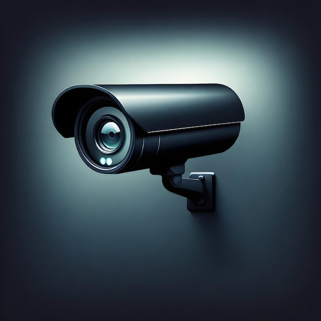 Ilustração vetorial de ícones de câmeras de vigilância modernas