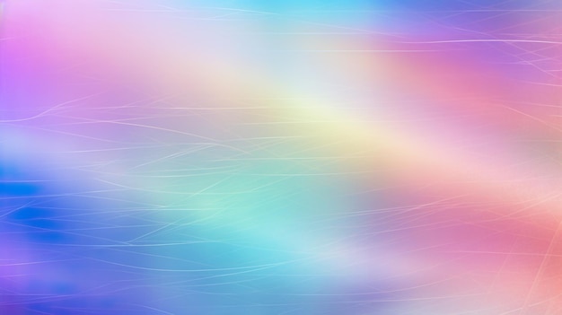 Ilustração vetorial de néon de gradiente holográfico Fonte de unicórnio arco-íris pastel de moda Hologramas de cores de fundo líquido Fonte de néon holográfica de gradiente translúcido Impressão brilhante