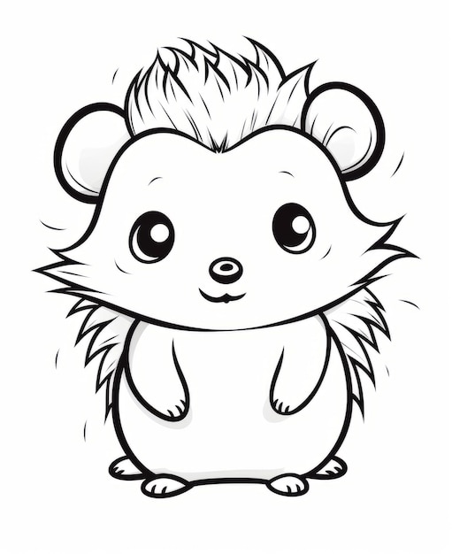 Ilustração vetorial de personagens da mascote de desenho animado Hedgehog