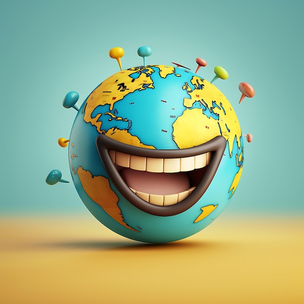 Foto ilustração vetorial do dia mundial do sorriso vetor feliz do dia mundial do sorriso