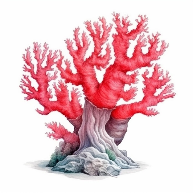 Ilustração vetorial do recife de coral