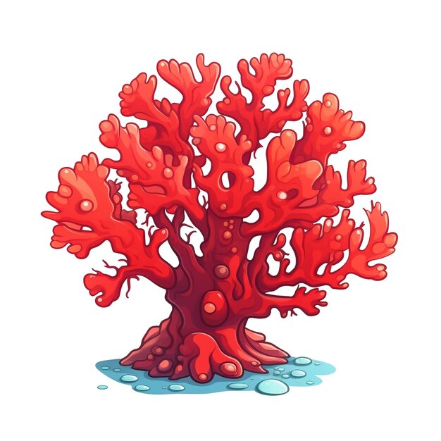 Ilustração vetorial do recife de coral