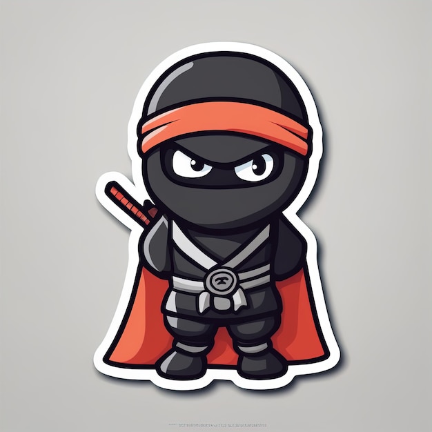 ilustração vetorial mascote ninjailustração vetorial do personagem mascote ninja dos desenhos animados