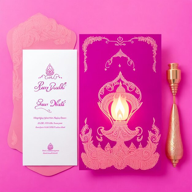 Foto ilustração vetorial ou cartão de saudação do festival de diwali com uma elegante e bela lâmpada de óleo e diwali