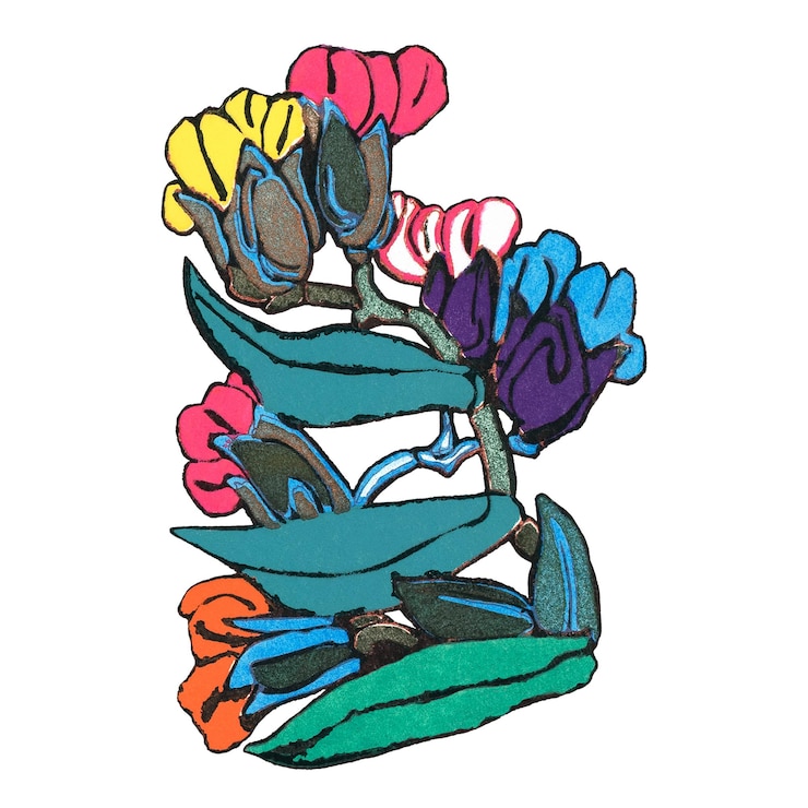 Foto ilustração vibrante de flores