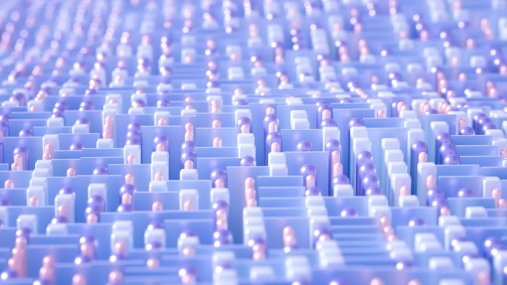 Foto ilustración 3d de abstracción de cubo de geometría de fondo techno hightech