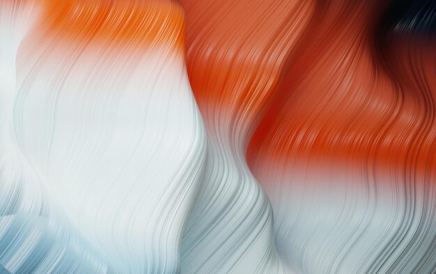 Ilustración 3d abstracta de fondo de forma de onda de color Fondo de flujo colorido moderno Ilustración 3d de forma líquida de color de onda con espacio de copia Plantilla de diseño de diseño