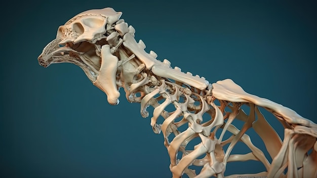 Ilustración 3D de la anatomía de los huesos del hombro