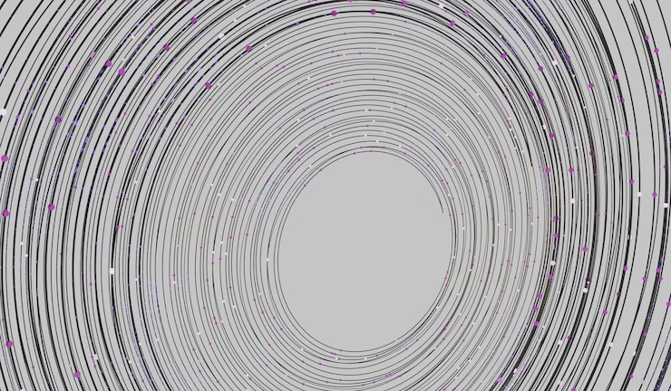 Foto ilustración 3d de un anillo brillante de fondo abstracto