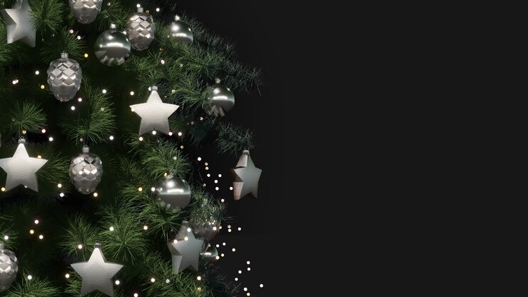 Ilustración 3d de árbol de Navidad