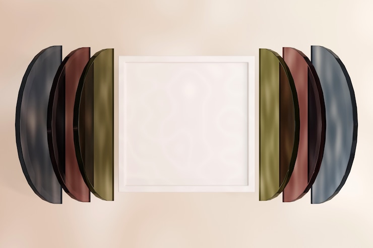 Foto ilustración 3d. banner abstracto. estilo minimalista de tono de color pastel. textura de moda. vocación de temporada, estilo de moda. espacio para texto y logo