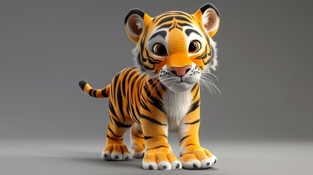 Ilustración en 3D de un cartón de tige