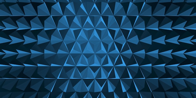 Ilustración 3D del concepto de escena moderna de fondo abstracto de tecnología de bloques de píxeles hexagonales