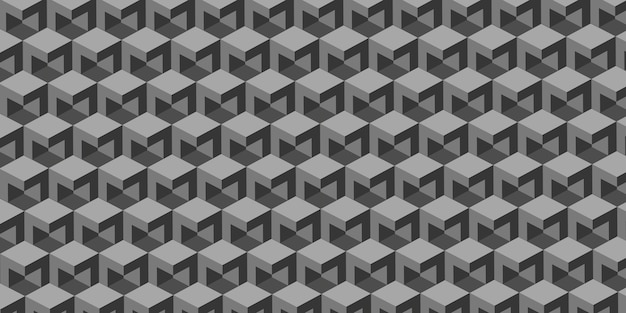 Ilustración 3D del concepto de escena moderna de fondo abstracto de tecnología de bloques de píxeles hexagonales