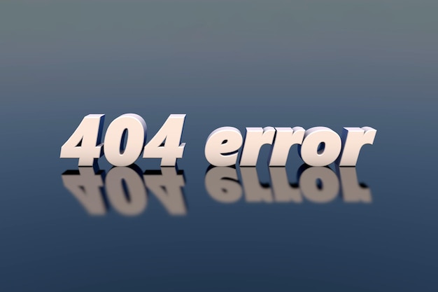 Ilustración 3D Día de webmasters Error de conexión 404