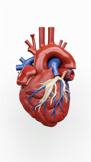 Ilustración 3D de dibujos animados de la anatomía de los órganos internos