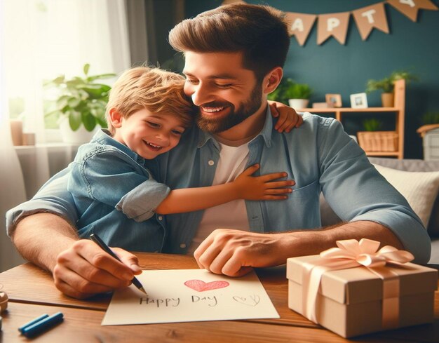 Foto esta ilustración 3d está diseñada para el feliz día del padre