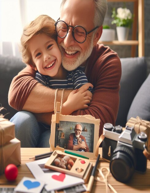 Foto esta ilustración 3d está diseñada para el feliz día del padre