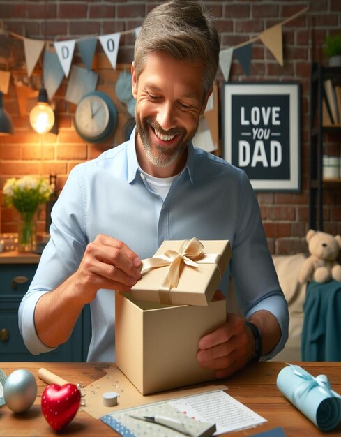 Foto esta ilustración 3d está diseñada para el feliz día del padre