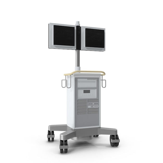 Ilustración 3D de la estación de visión médica de rayos X PNG renderización 3D