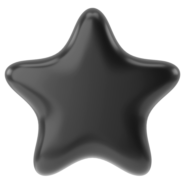 Foto ilustración 3d estrella 3d