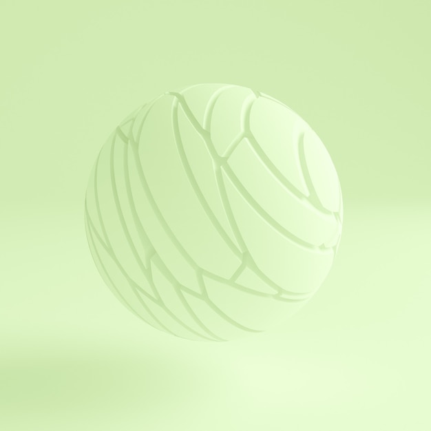 Ilustración 3d de fondo abstracto de luz verde