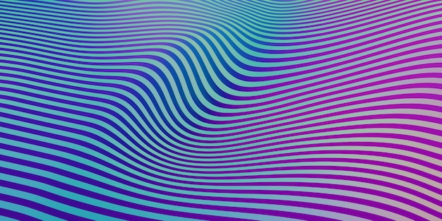 Ilustración 3d de fondo de gráficos abstractos de curva de onda de luz en movimiento