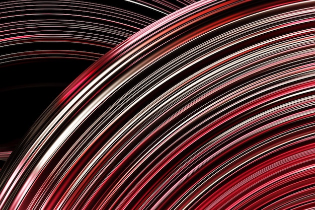 Ilustración en 3D de una franja de colores azul y rosa Frentes geométricas similares Patrón de líneas de cruce brillantes abstractas