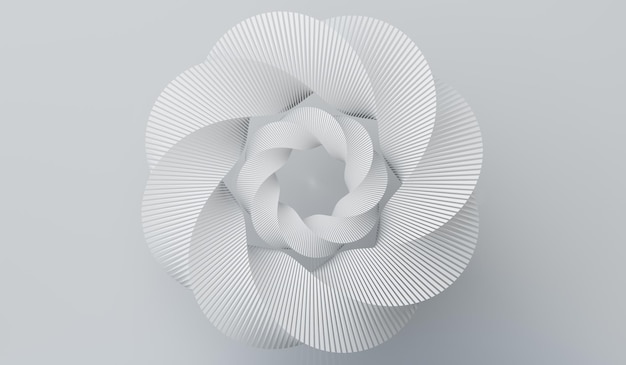 Ilustración 3D geométrica del marco del anillo de fondo del círculo abstracto