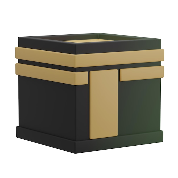 Ilustración 3D de la Kaaba
