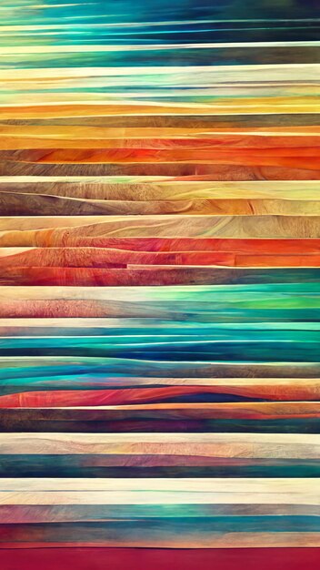 Ilustración 3D de línea de espectro de color abstracto de arco iris multicolor texturizado