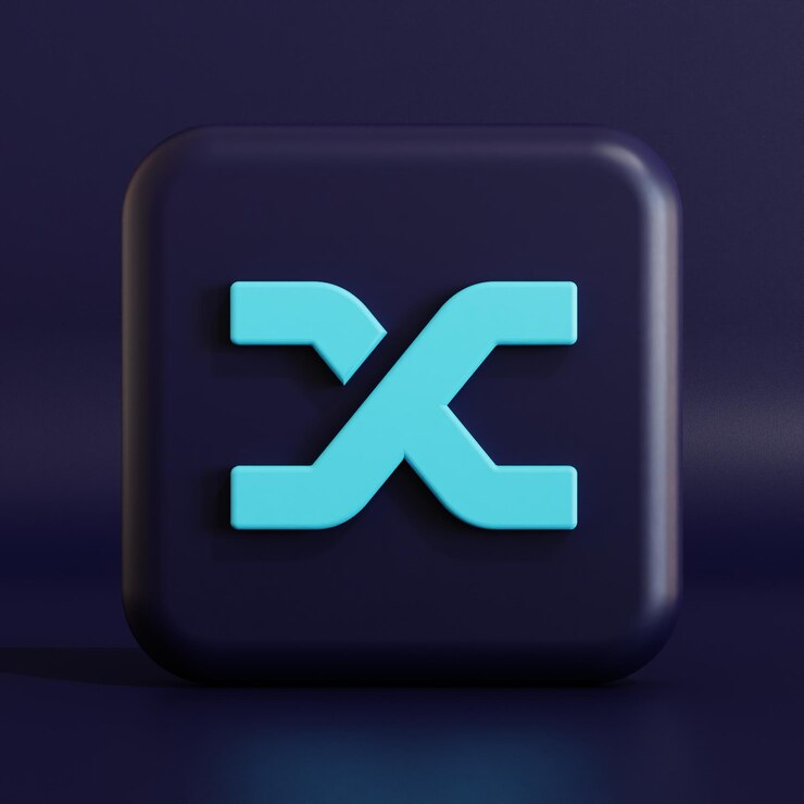 Foto ilustración 3d del logotipo del símbolo de criptomoneda synthetix