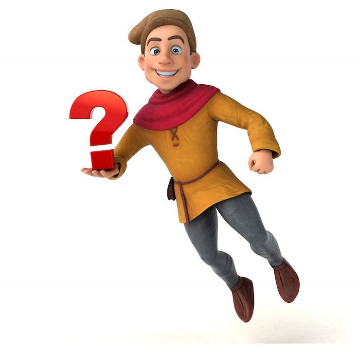 Foto ilustración 3d de un personaje histórico medieval