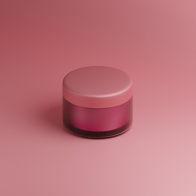 Ilustración 3d producto cosmético simple lujo minimalista