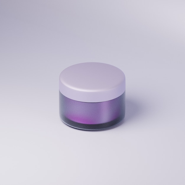 Ilustración 3d producto cosmético simple lujo minimalista