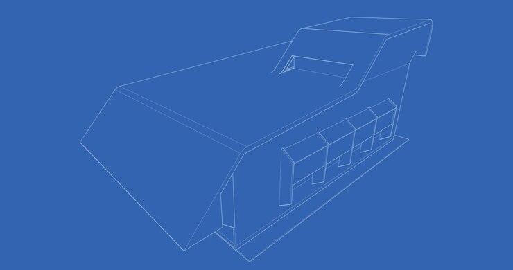 Foto ilustración en 3d del proyecto de construcción