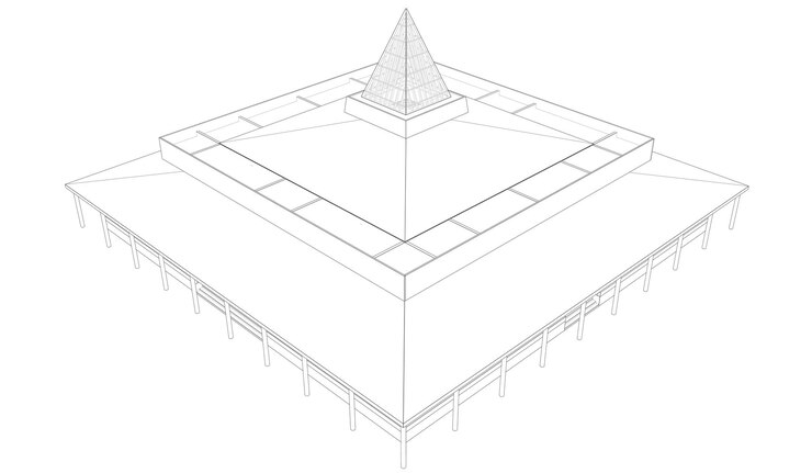 Foto ilustración en 3d del proyecto de construcción