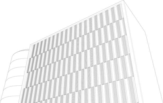 Ilustración en 3D del proyecto de construcción