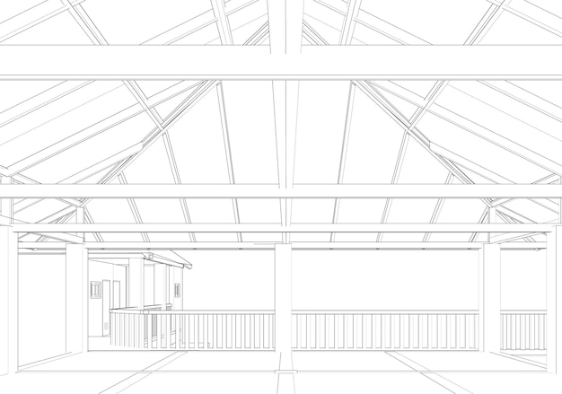 Ilustración en 3D del proyecto de construcción
